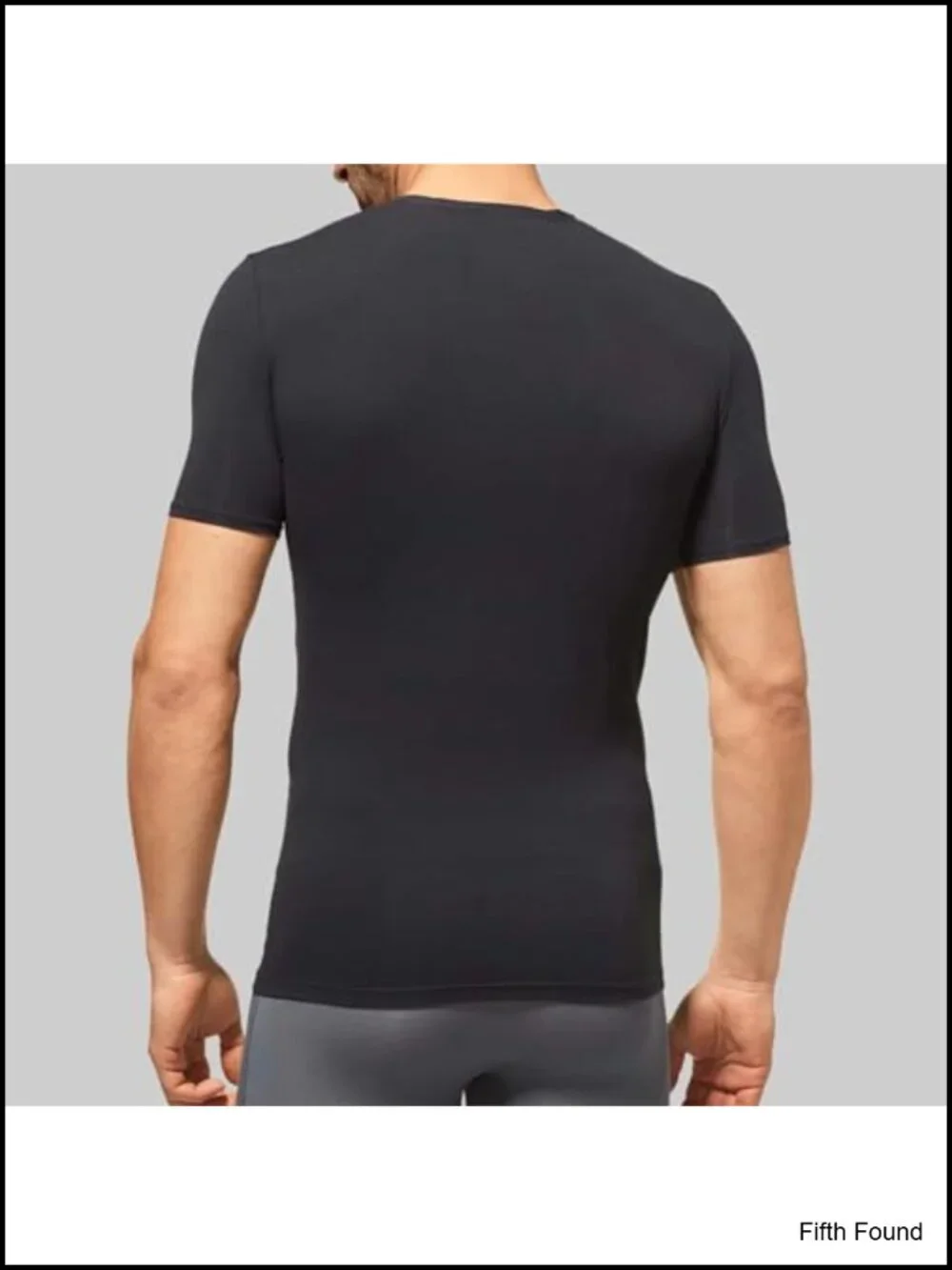 Slim Fit Crew Neck Undershirt Stay Tuck Modal Spandex Men's T-Shirt